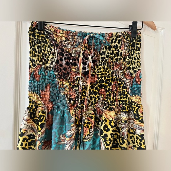 Gypsie Blu Ruched Sleeveless Stretch Halter Top Swim Coverup or Dress Size XL - Picture 8 of 9